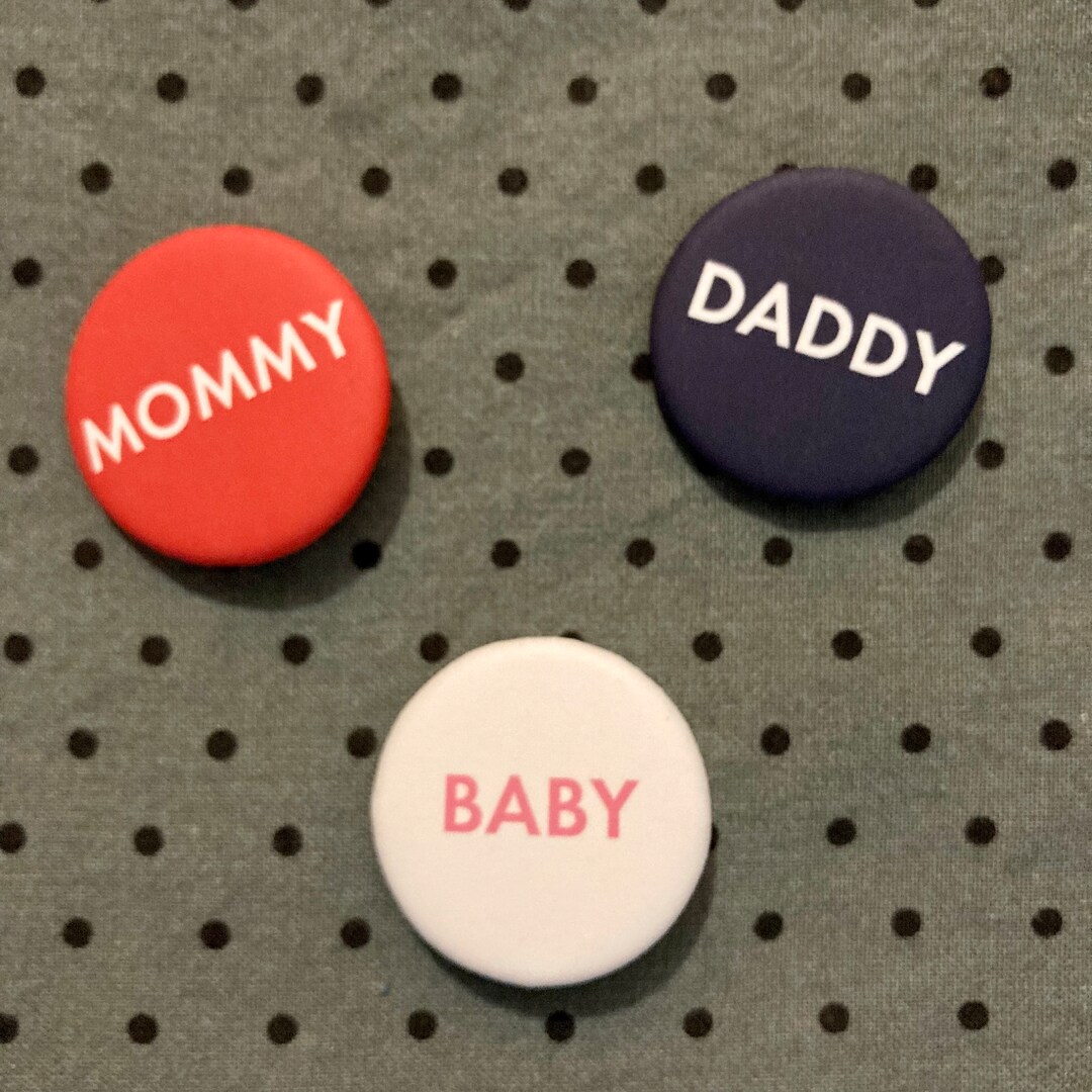 Mommy Daddy Baby Buttons - Etsy