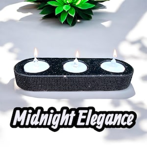3 Tea Light candle holder| Glam Candle Holder| Bling Candle Holder| Home Decor| Housewarming | Candles|Wedding Decor| Table Decor|Bling|Glam