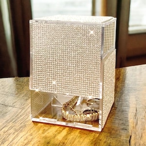 Bling Box ‘Secret Compartment’| coffe table decor| Home decor|Glam Decor|housewarming Gift |Jewelry box|Hidden safe box