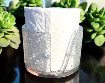 Glam Paper Towel Holder|Tissue Holder|Bathroom Decor|Kitchen Decor|Bling Decor|Glam Decor| Housewarming Gifts|Gifts for her| sparkle gifts
