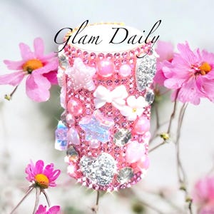 Chapstick Holder|Lipstick Holder| car accessories |Bling|Gifts for her|Party Favors|Bedazzled car accessories| Pink Glam