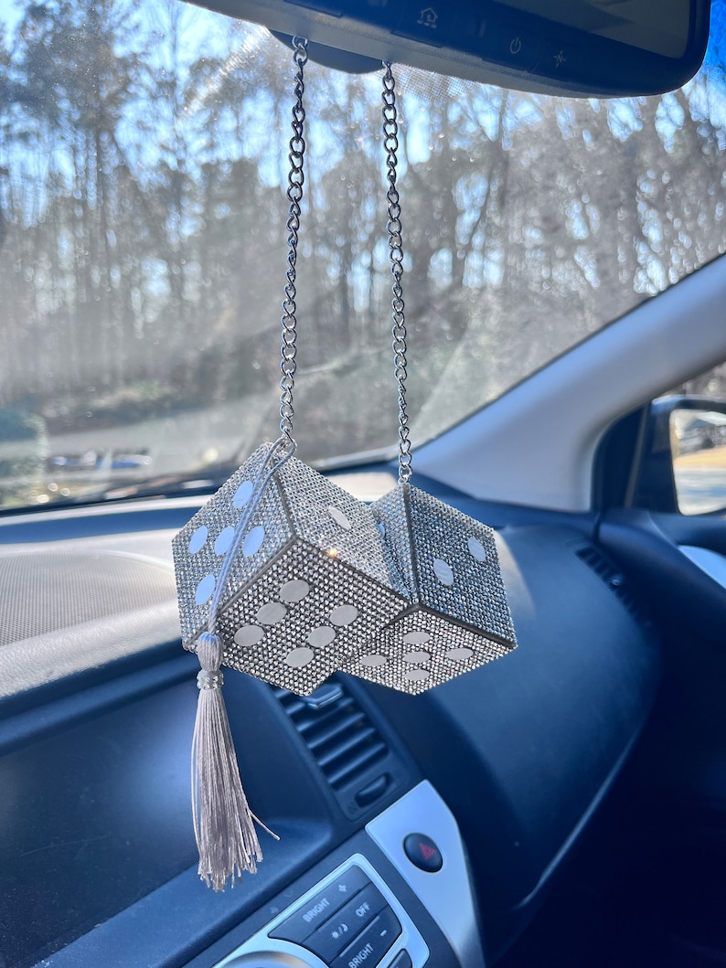 Car Accessories Car Bling Bling Dice Car Decor Dice Hanging Diceauto