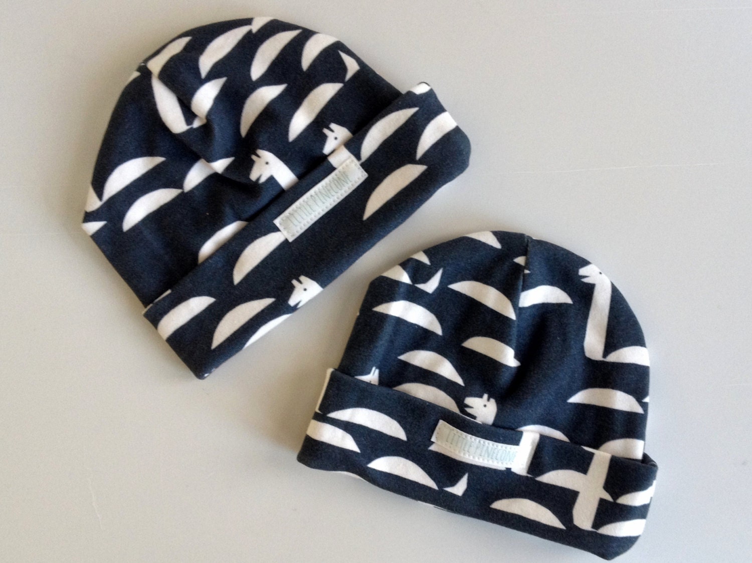 Organic Baby Hat in Nessie the Loch 