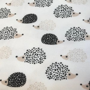 organic baby hat hedgehogs or ANY print on the site, 0-3 months, 3-6 months beanie hat, baby gift, organic baby, baby shower, unisex baby image 3