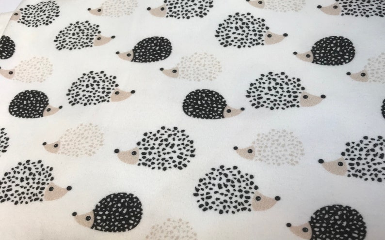organic baby hat hedgehogs or ANY print on the site, 0-3 months, 3-6 months beanie hat, baby gift, organic baby, baby shower, unisex baby image 3