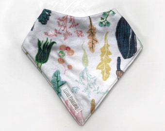 organic cotton baby bandana drool bib, baby bib, choose any print from shop, baby gift, unisex, boy bibs, girl bibs