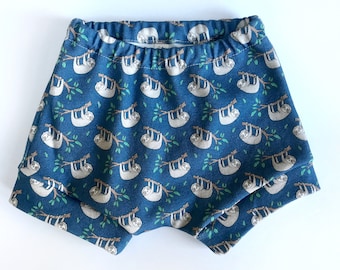 Organic baby shorts narwhal print, organic shorts, baby boy shorts baby girl shorts, toddler shorts, baby shorts, baby gift, organic baby