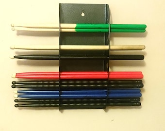 10 Pair Drumstick Display Holder Powder Coated Metal