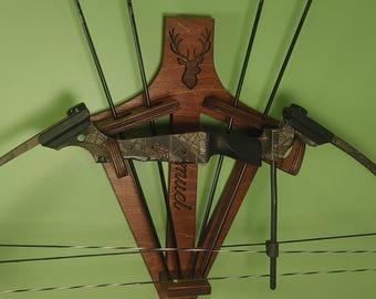Broadhead Arrowhead Style Bow Display (No Weapons Included)