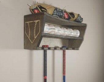 Baseball & Bat Display Shelf