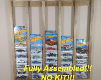 Assembled 60-Car Display Shelf: Hot Wheels & Matchbox (2'x2')