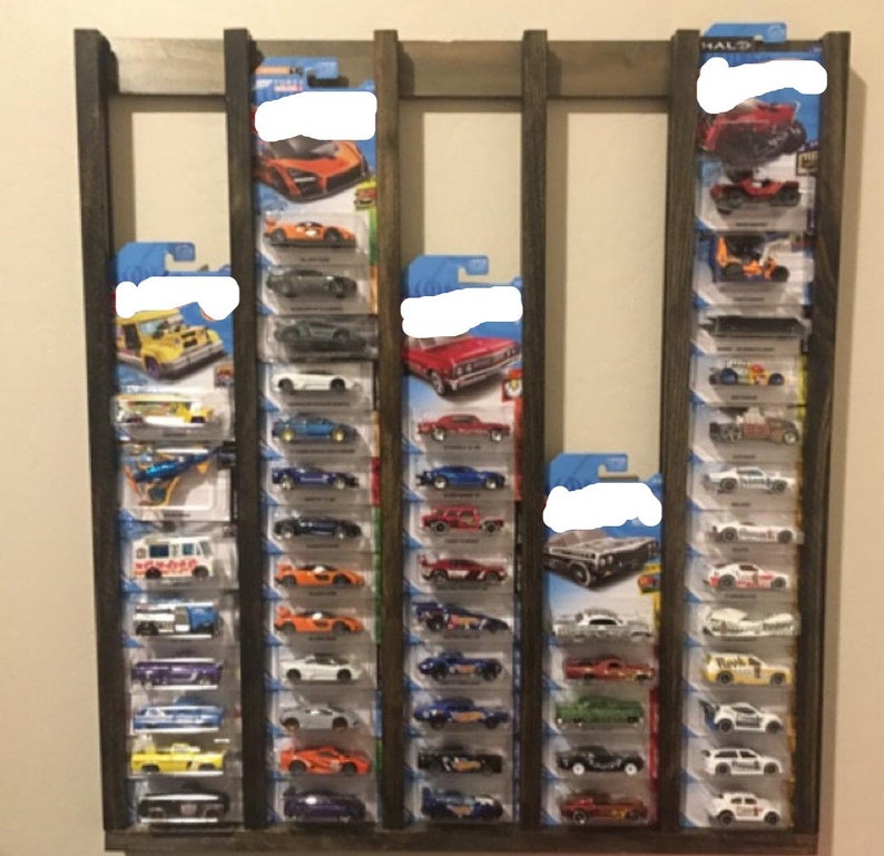 2'x2' 60 Car 1/64 Diecast Wood Display Shelf Etsy