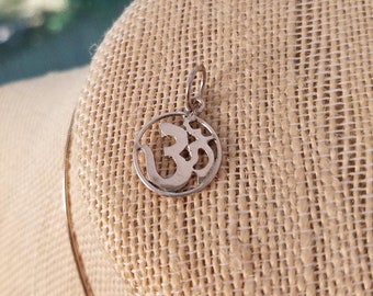 Sterling Silver OM Pendant CHARM