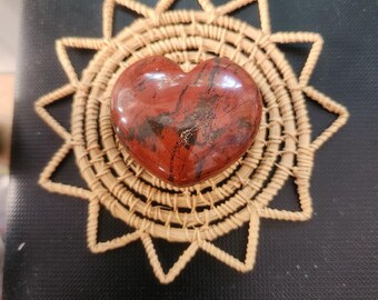 Red Jasper Heart