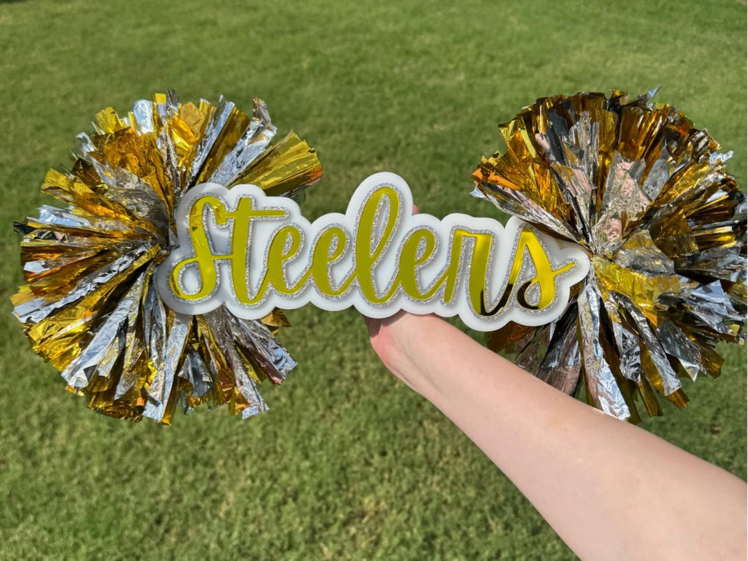 Custom Spirit Stick Cheer Sign With Pom Poms I Acrylic Name Sign I ...