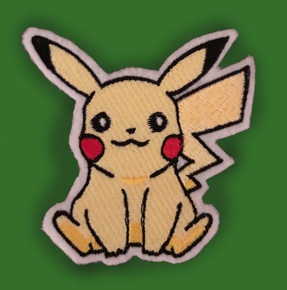 Pikachu Embroidered Pokemon Iron-on Patch 