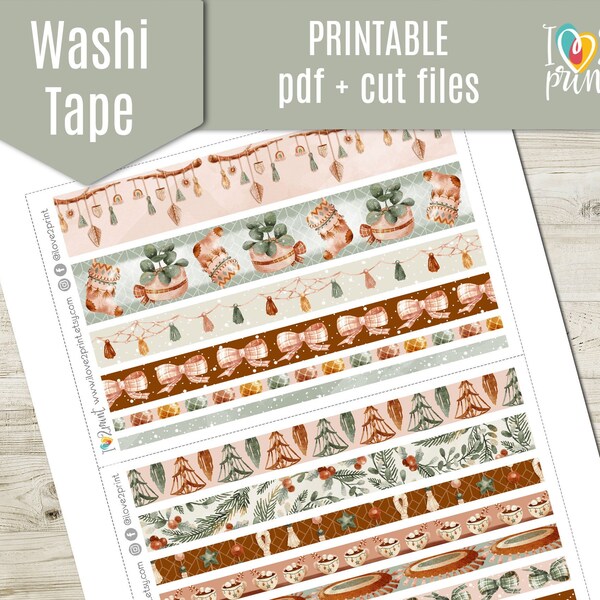 Christmas Washi Tape - Etsy
