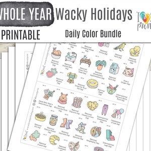 HOLIDAY Planner Stickers Icons, Celebration, Calendar, Functional
