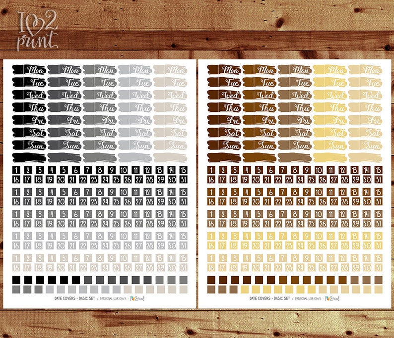 neutral date covers planner stickers printable planner etsy