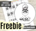 FREE Elena Planner Girl - Wash Your Hands - Planner Stickers, Printable Stickers, Character Stickers, Functional, Bujo, Coloring - CUT FILES product logo