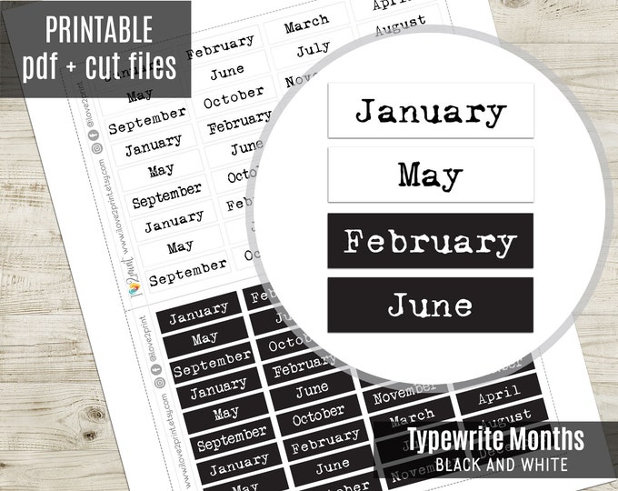 hand drawn artwork planners and journal stickers by ilove2print