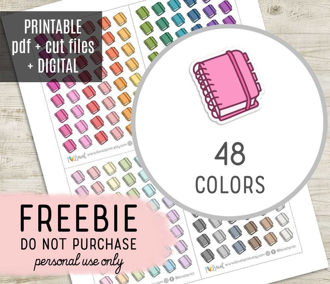FREE Planner Icons Planner Stickers, Freebie Mini Planner Icons Digital ...