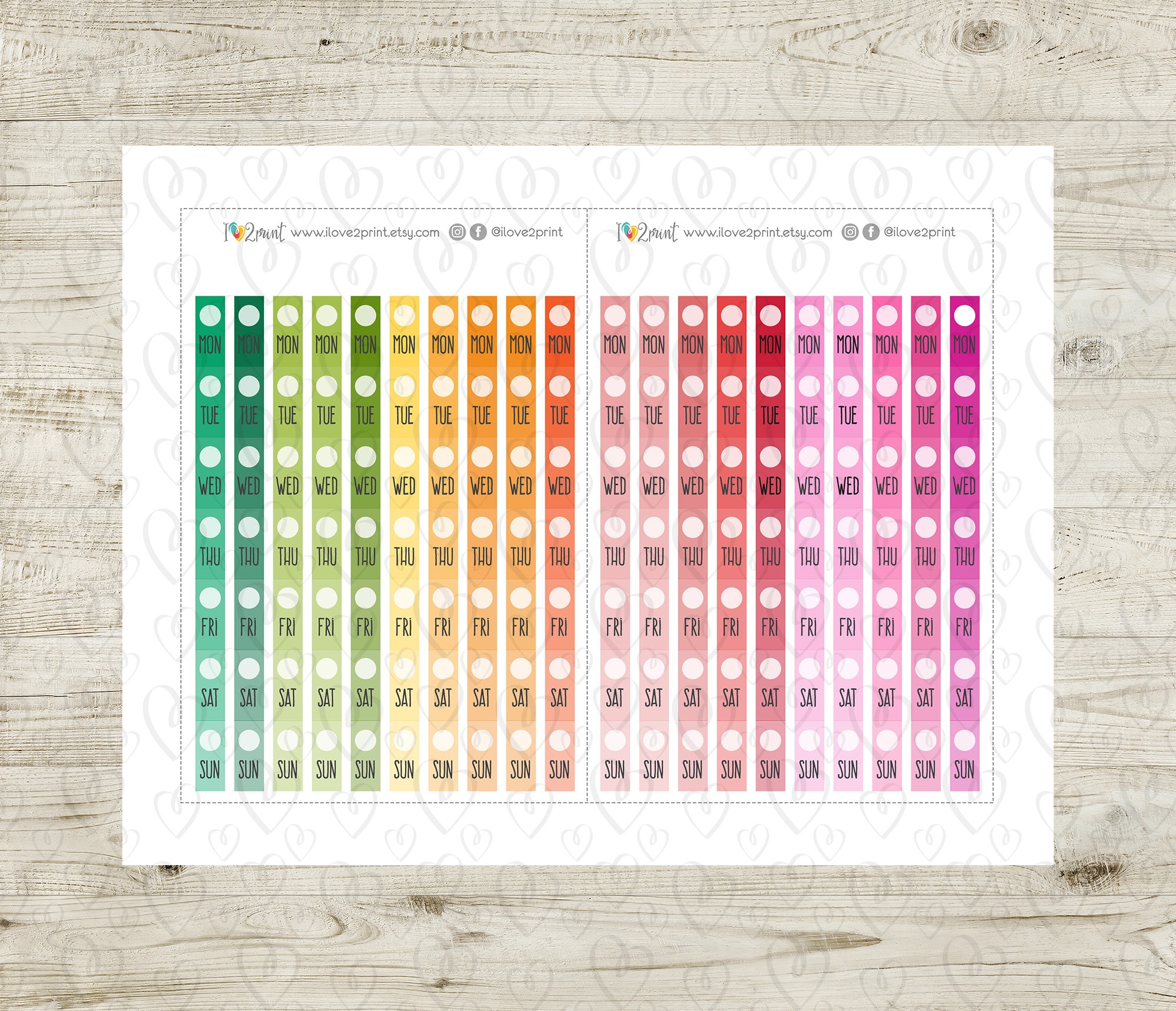 Date Covers Hobonichi Weeks Printable Planner Stickers Date - Etsy
