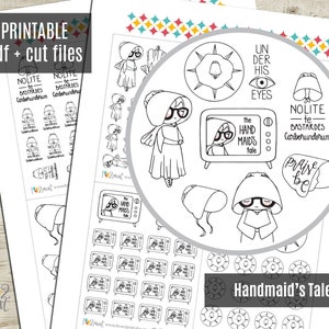 Planner Girl the Handmaid's Tale Planner Stickers, Printable Stickers ...