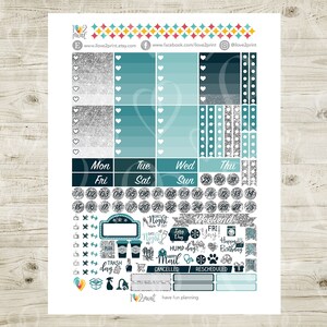 Happy New Year Weekly Printable Planner Stickers Erin Condren | Etsy
