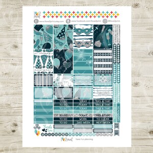 Happy New Year Weekly Printable Planner Stickers Erin Condren | Etsy