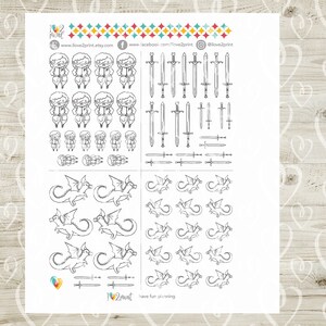 Game of Thrones Inspired Set II Printable Planner Stickers, GOT ...