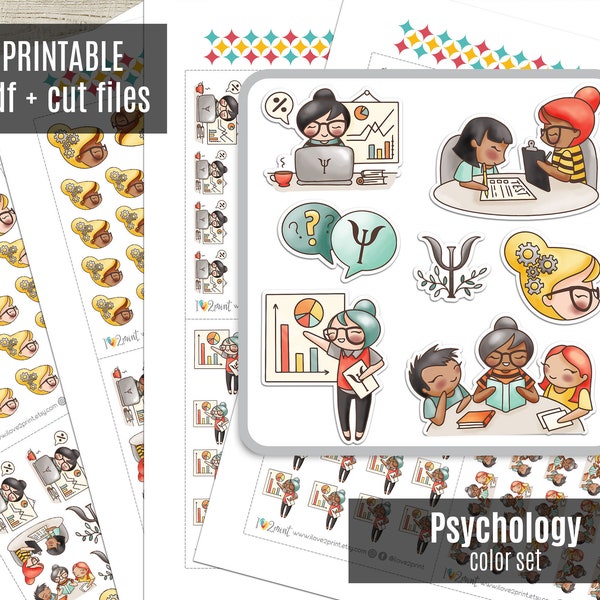 Psychology Printable Stickers - Etsy