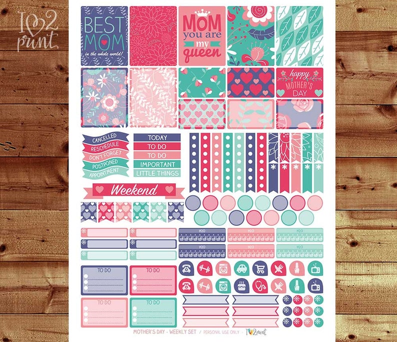 best mom printable planner stickers erin condren planner etsy