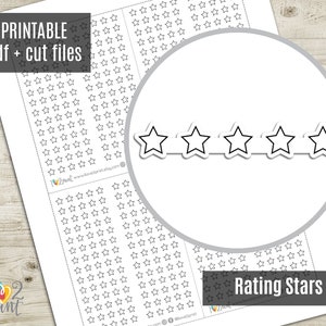 YELLOW & GOLD STARS Printable Stickers Star Planner Stickers Gold Stars  Stickers Diary Deco Stickers for Journals 