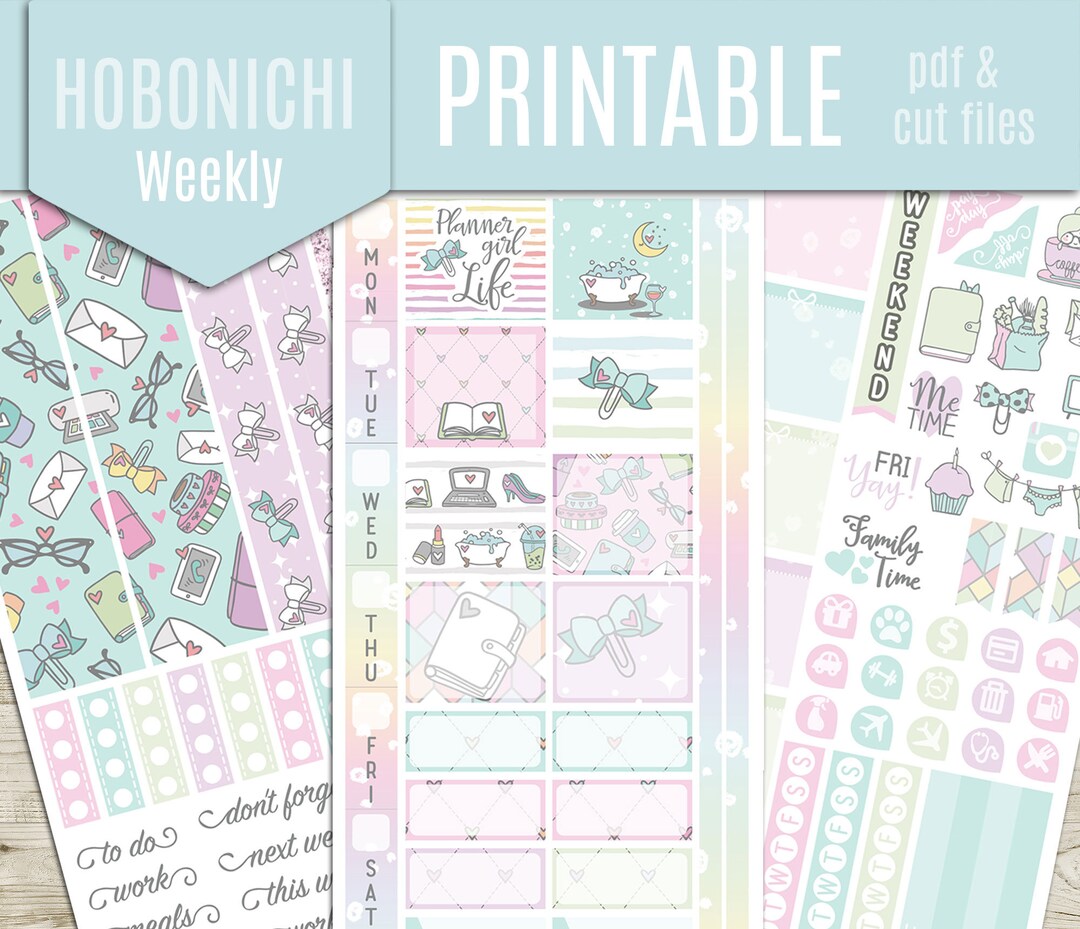 Hobonichi Weeks Weekly Printable Planner Stickers PLANNER LIFE ...