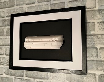 RS Cosworth wall decor, car artwork, 3D printed sculpture, garage decoration, Ford escort