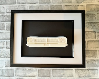 3D Printed Nissan Skyline GTR Sculpture: Framed Car Wall Art
