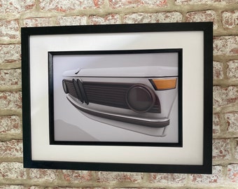 Bmw 2002 3d render print, car artwork,garage decor
