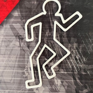 3D printed book mark, crime scene book mark