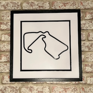 Silverstone Circuit Wall decor, Garage art, car artwork, 3D sculpture