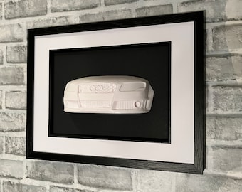 3D Printed RS4 Car Wall Sculpture: Automotive Art for Car Enthusiasts