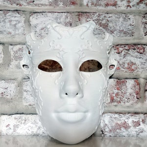 Venetian cosplay mask Masquerade ball Venice Carnival Halloween mask 3D printed
