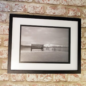 Loch Lomond Framed Print: Ben Lomond View, Monochrome Wall Art