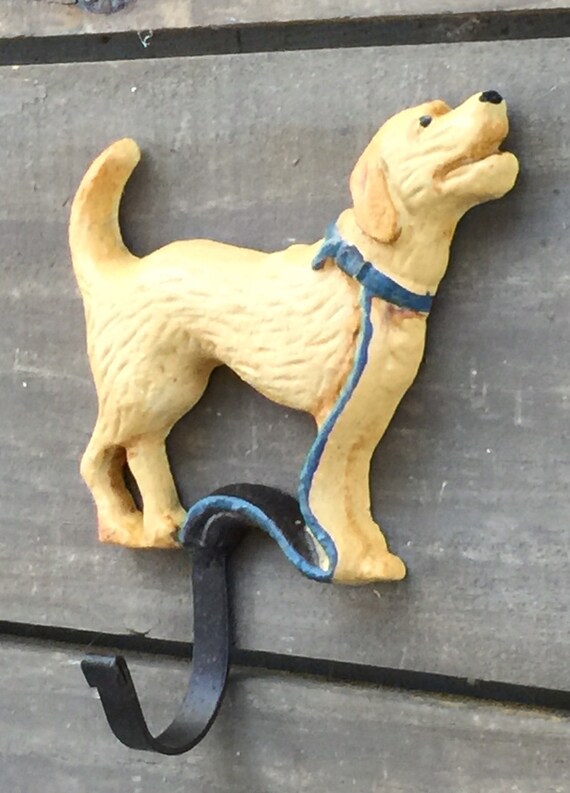 Custom Dog Wall Hook Leash Hook Yellow Lab Golden Etsy