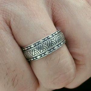 Samoan, Maori, Polynesian, Tribal, Band, Men, Solid, Sterling, Silver, 925, Ring, Gift, For, Him, Her, Unisex, Tattoo, Men&#39;s, Jewellery