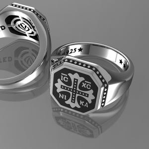 Hombres anillo cruzado, kreuz ring männer, bague homme croix, anello uomo croce, anel de homens cruzados,kors män ring, крест кольцо мужчин image 3