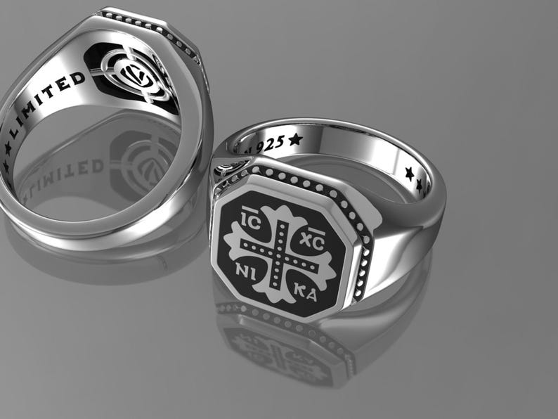 Hombres anillo cruzado, kreuz ring männer, bague homme croix, anello uomo croce, anel de homens cruzados,kors män ring, крест кольцо мужчин image 3