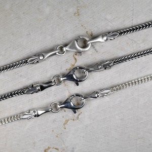 2,5mm Snake Chain, Sterling Silver Chain, 925 Sterling Silver, All Lengths, Snake Chain, Franco Chain, Men silver Jewelry,  Gift for Him