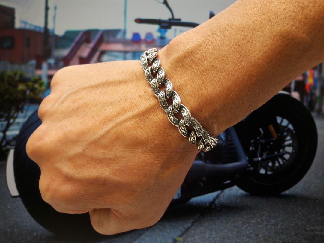 Byzantine Bracelet, Gothic Man Bracelet, Men's Chain Bracelets