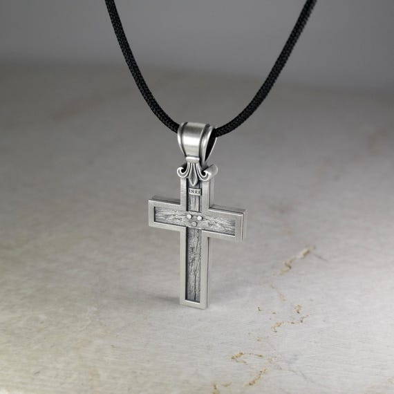 Pendentif Crucifix En Argent 925 – 29 Mm – Fabriqué En Italie – Sans Emballage